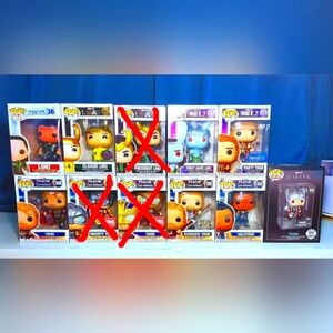 Funko 8 pc Thor Party Thor Classic Loki President Loki Valkyrie Die-Cast Lot